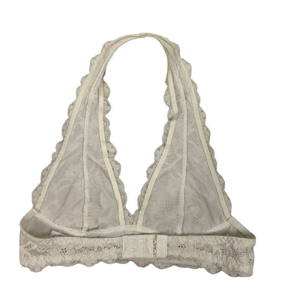 Intimately Free People XS Galloon Ivory Lace Halter Bra - Picture 4 of 12
